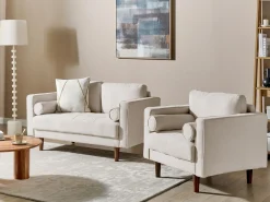 Sofasæt 3 personers NURMO Lys Beige
