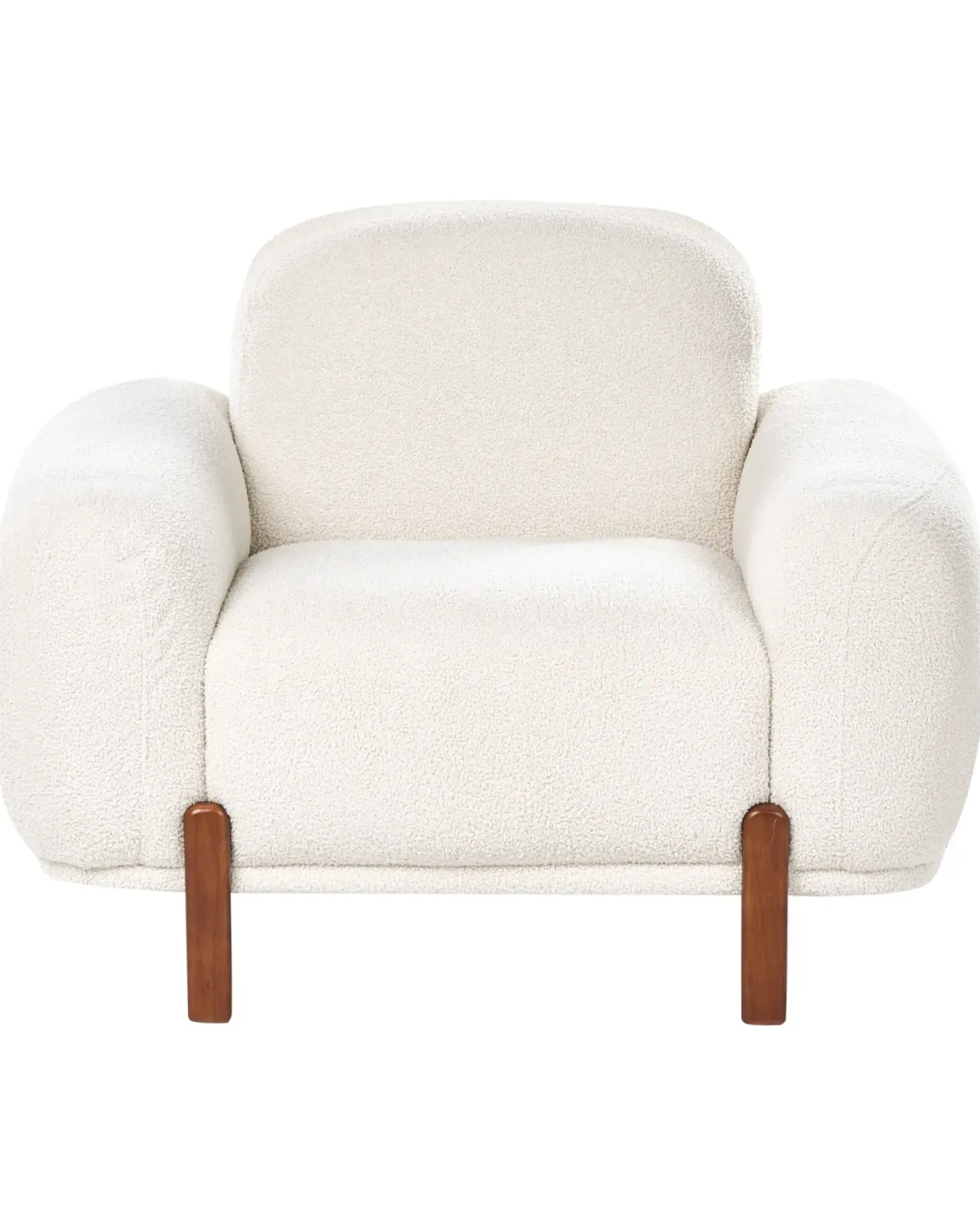 Sofasæt 4 personers ODNES Boucle Hvid