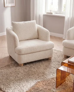 Sofasæt 6 personers RATTVIK Boucle Cremehvid