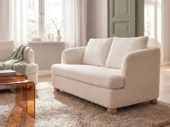Sofasæt 6 personers RATTVIK Boucle Cremehvid