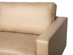 Sofasæt 4 personers SAVALEN Kunstlæder Beige