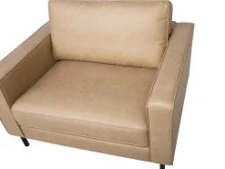 Sofasæt 4 personers SAVALEN Kunstlæder Beige