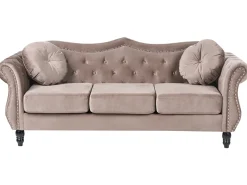 Sofasæt 5 personers SKIEN Velour Brungrå
