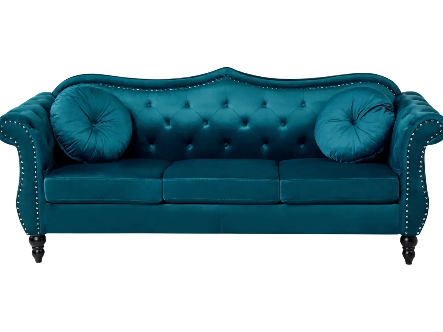 Sofasæt 5 personers SKIEN Velour Blågrøn