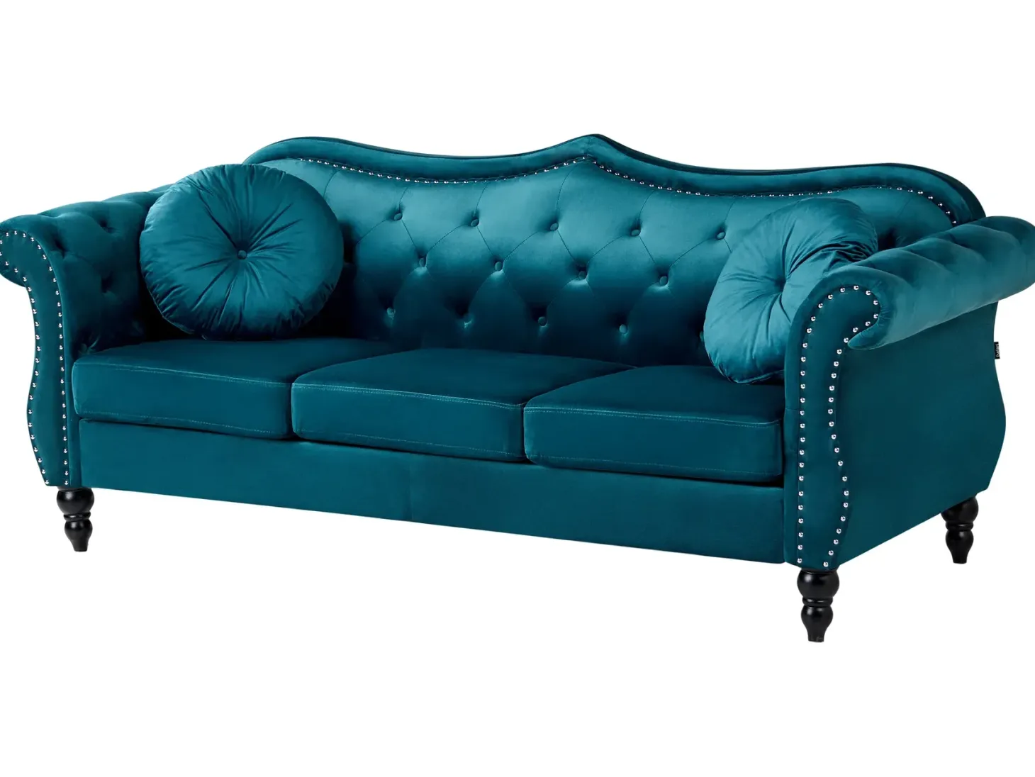 Sofasæt 5 personers SKIEN Velour Blågrøn