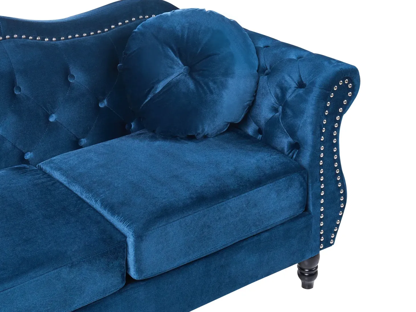 Sofasæt 5 personers SKIEN Velour Navy Blå