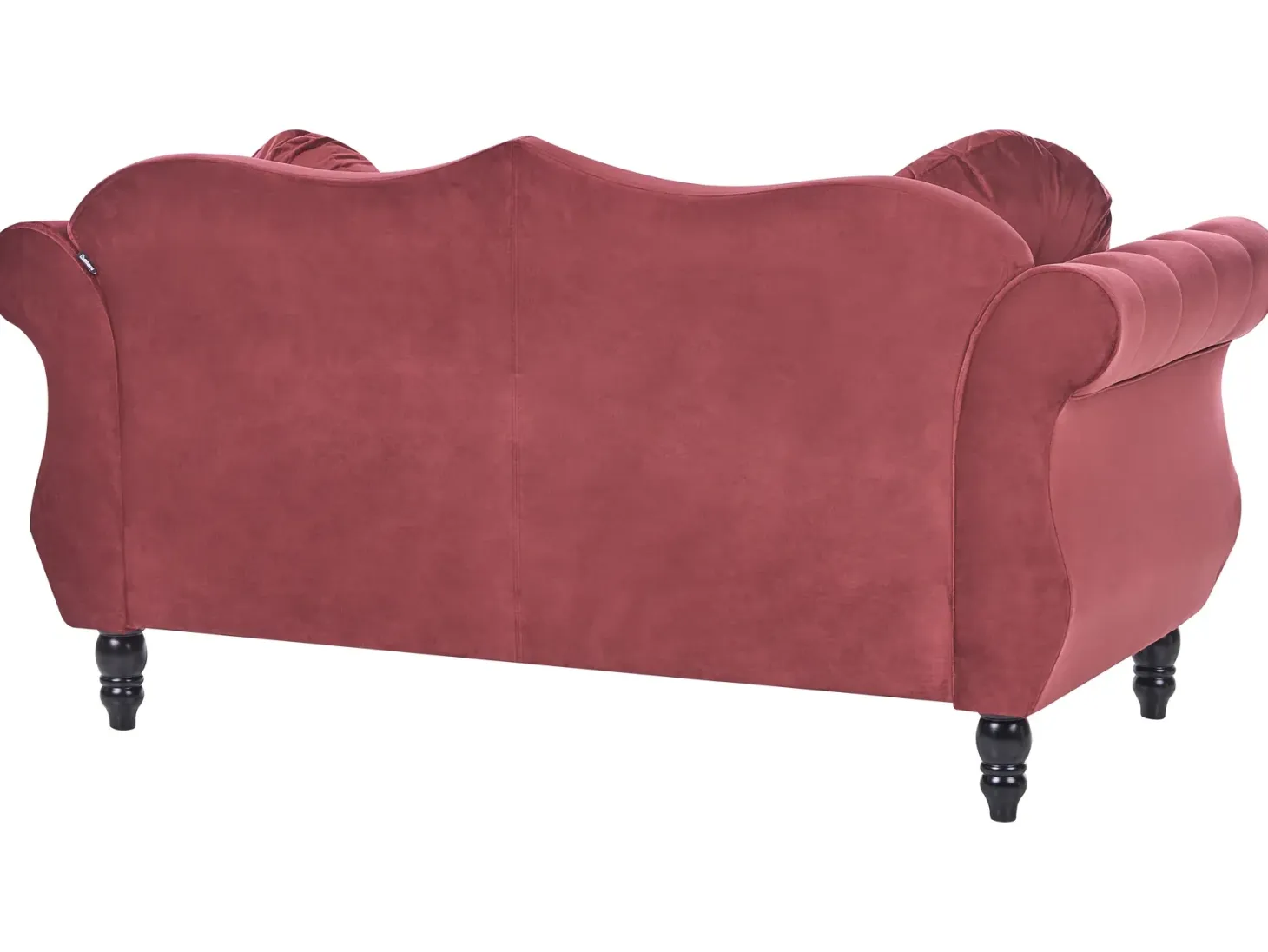 Sofasæt 5 personers SKIEN Velour Mørkerød