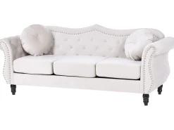 Sofasæt 5 personers SKIEN Velour Lys Beige