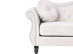 Sofasæt 5 personers SKIEN Velour Lys Beige