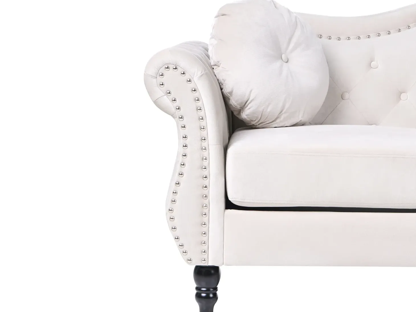 Sofasæt 5 personers SKIEN Velour Lys Beige