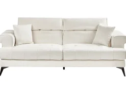 Sofasæt 5 personers SKIVE Boucle Hvid