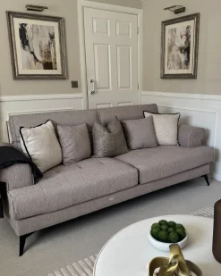Sofasæt 5 personers SKIVE Brungrå