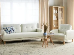 Sofasæt 4 personers TUVE Cremehvid