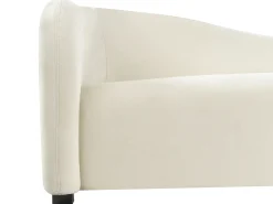 Sofasæt 5 personers VELTADA Velour Cremehvid