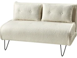 Sofasæt 3 personers VESTFOLD Boucle Cremehvid