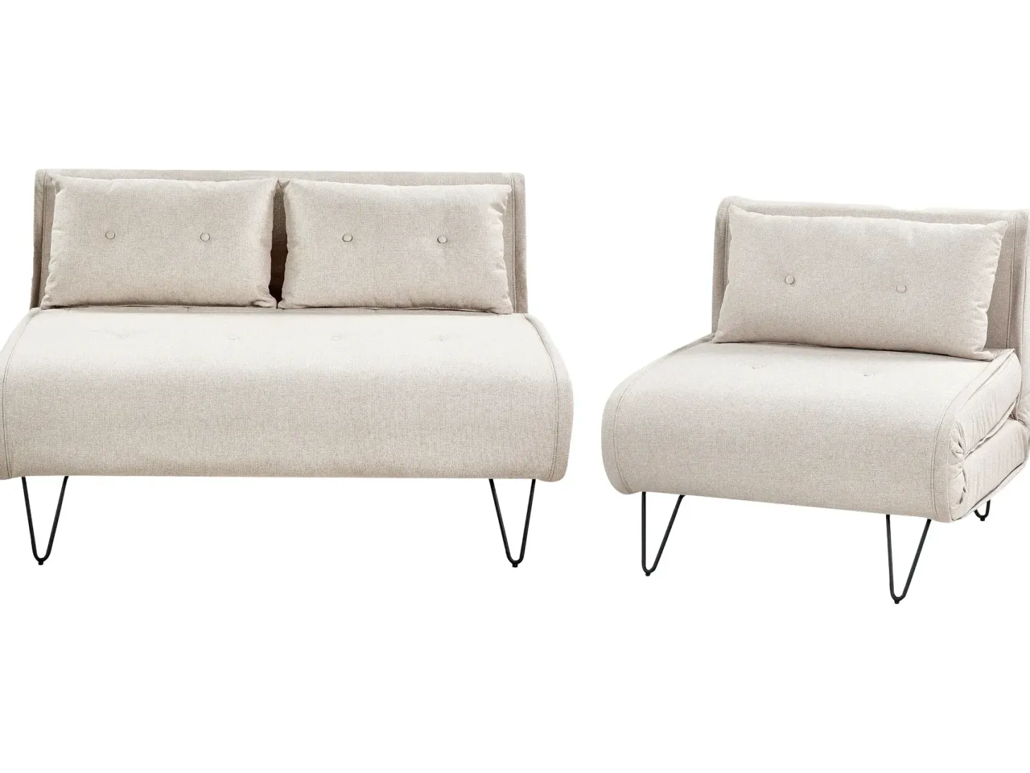Sofasæt 3 personers VESTFOLD Lys Beige