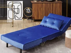 Sofasæt 3 personers VESTFOLD Velour Navy Blå