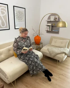 Sofasæt 3 personers VESTFOLD Velour Beige