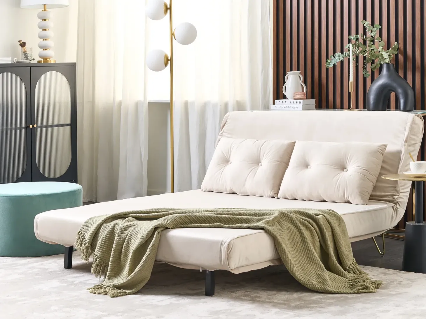 Sofasæt 3 personers VESTFOLD Velour Beige