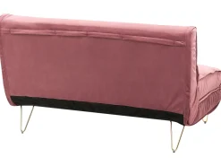 Sofasæt 3 personers VESTFOLD Velour Lyserød