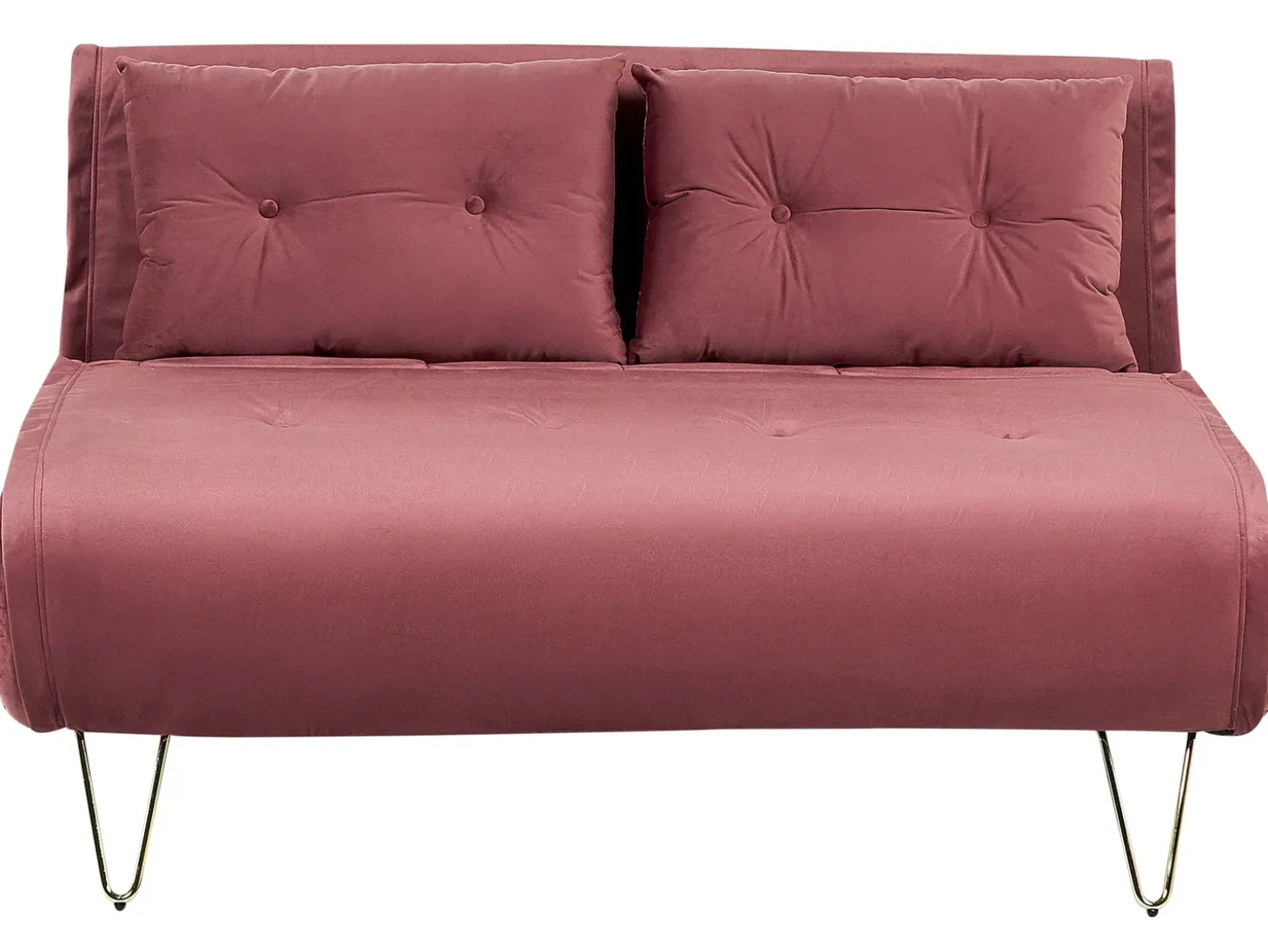 Sofasæt 3 personers VESTFOLD Velour Lyserød