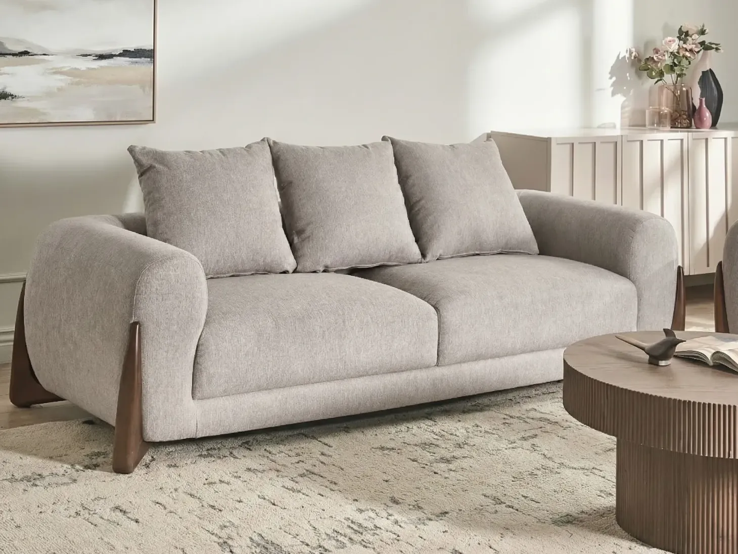Sofasæt 6 personers VINLIDEN Brungrå