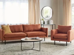 Sofasæt 4 personers VINTERBRO Chenille Guldbrun