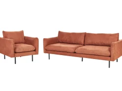 Sofasæt 4 personers VINTERBRO Chenille Guldbrun
