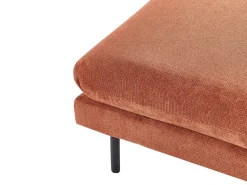 Sofasæt 5 personers VINTERBRO Chenille Guldbrun med fodskammel