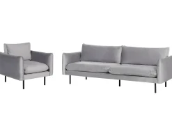 Sofasæt 4 personers VINTERBRO Velour Grå
