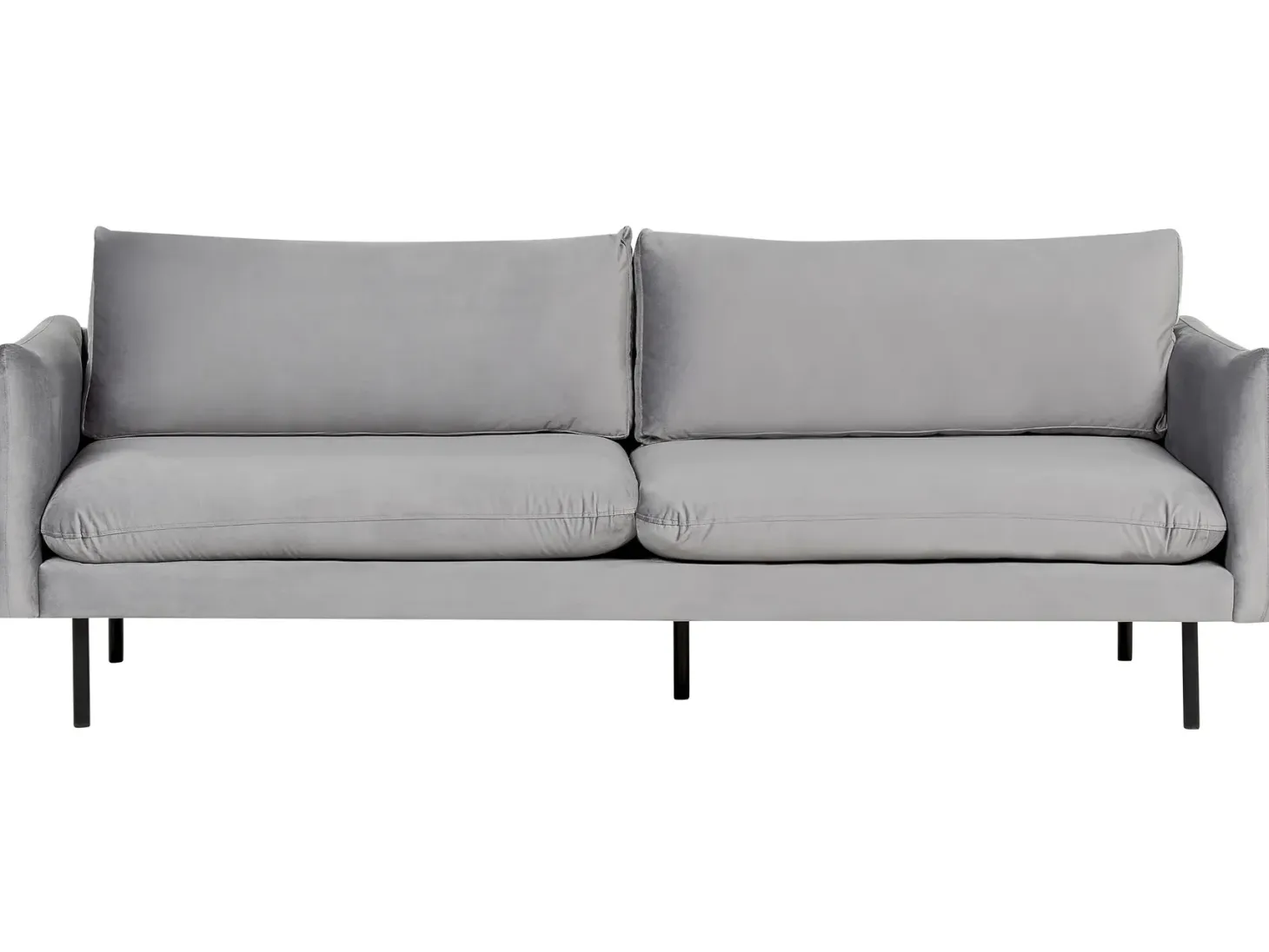 Sofasæt 5 personers VINTERBRO Velour Grå med fodskammel