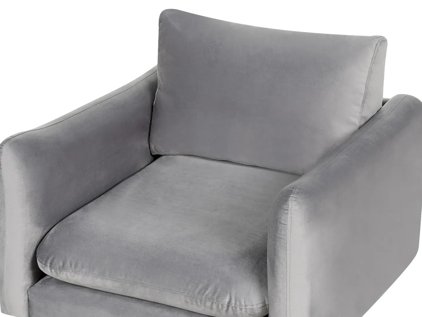 Sofasæt 5 personers VINTERBRO Velour Grå med fodskammel