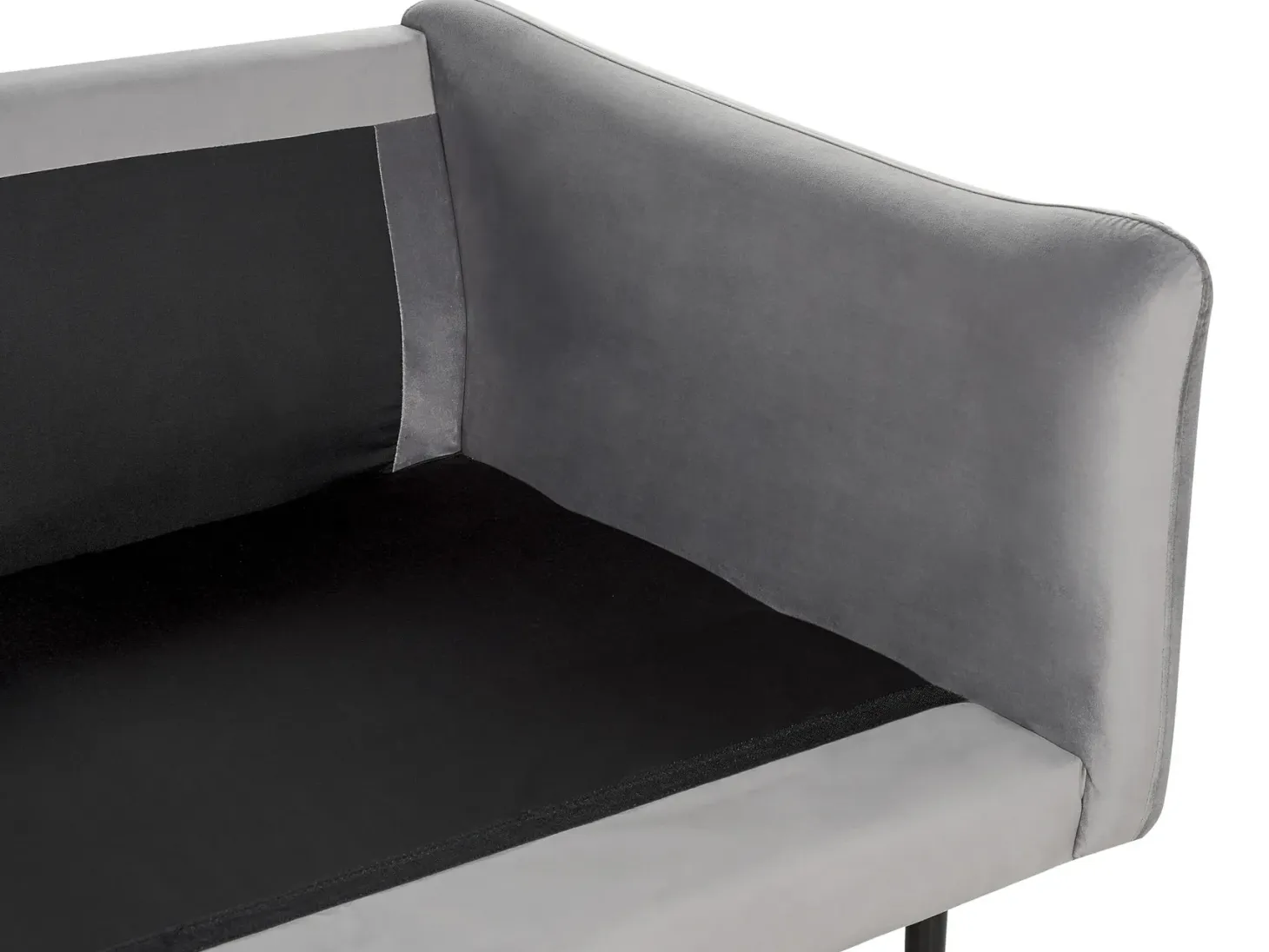 Sofasæt 5 personers VINTERBRO Velour Grå med fodskammel