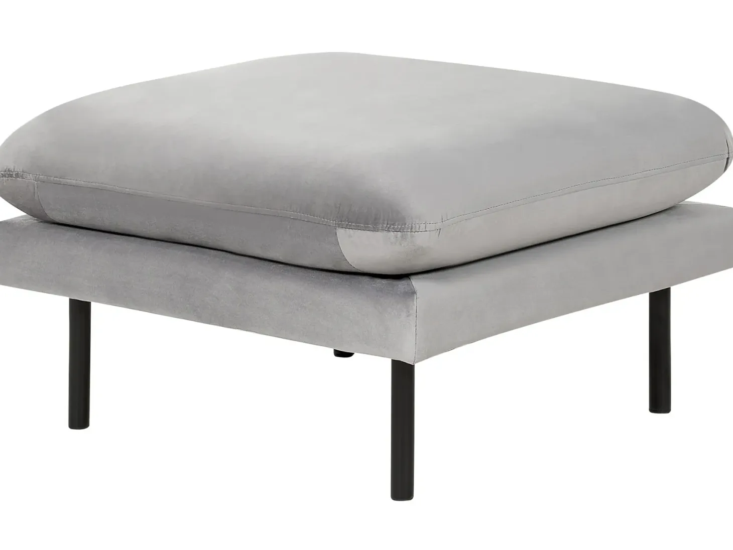Sofasæt 5 personers VINTERBRO Velour Grå med fodskammel