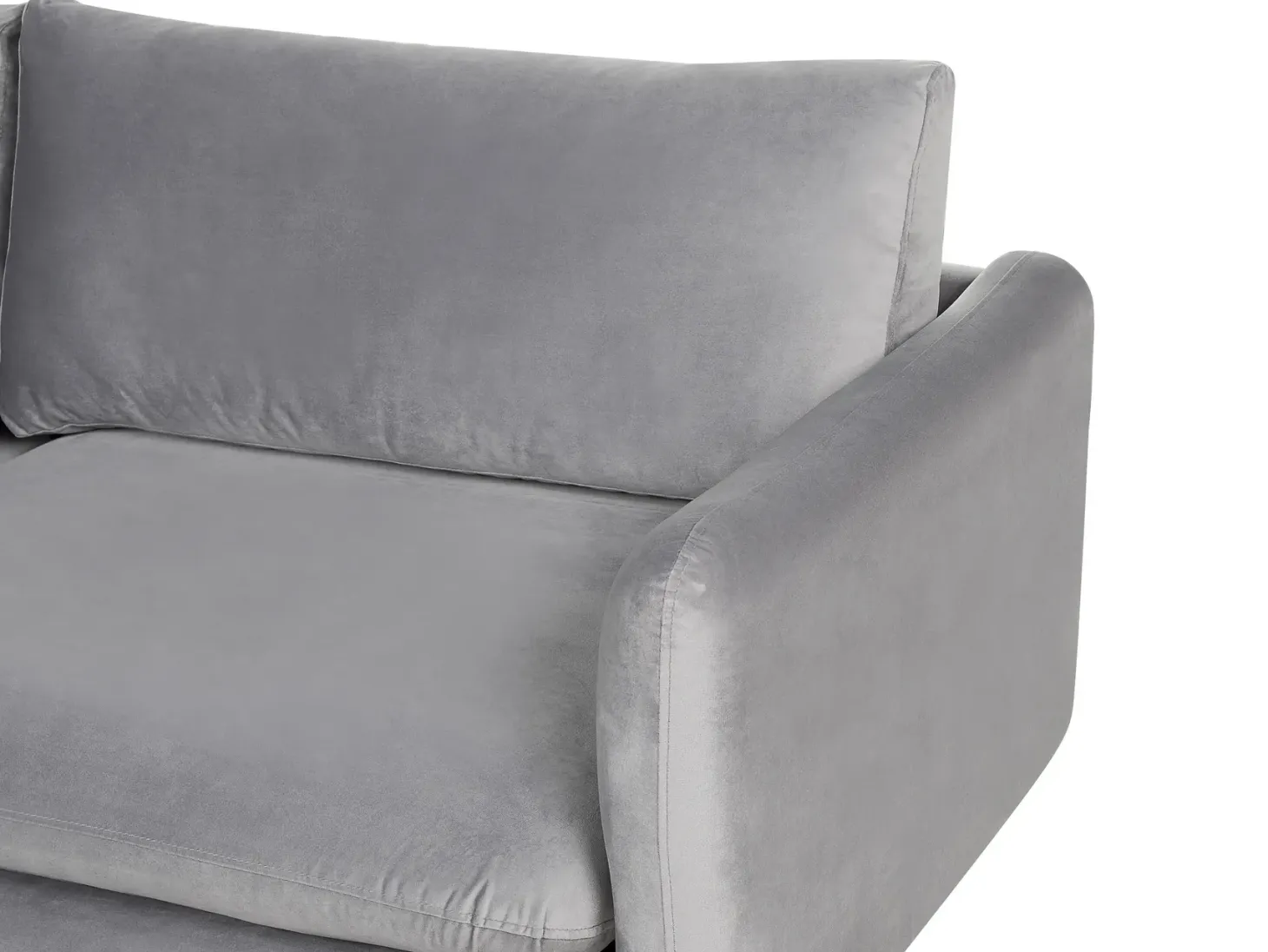 Sofasæt 5 personers VINTERBRO Velour Grå med fodskammel