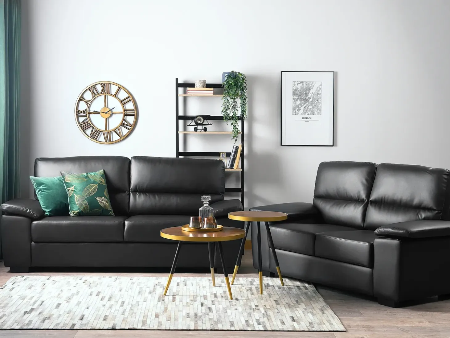 Sofasæt 5 personers VOGAR Kunstlæder Sort