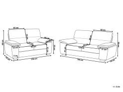 Sofasæt 5 personers VOGAR Lysebrun