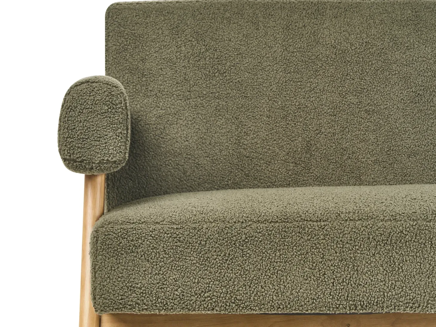 Sofasæt TAMRE Boucle Grøn/ Lysebrun