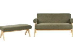Sofasæt TAMRE Boucle Grøn/ Lysebrun