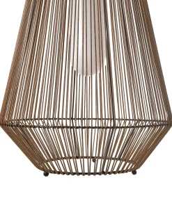 Solcelledrevet lanterne LUSWISHI 68 cm Naturlig
