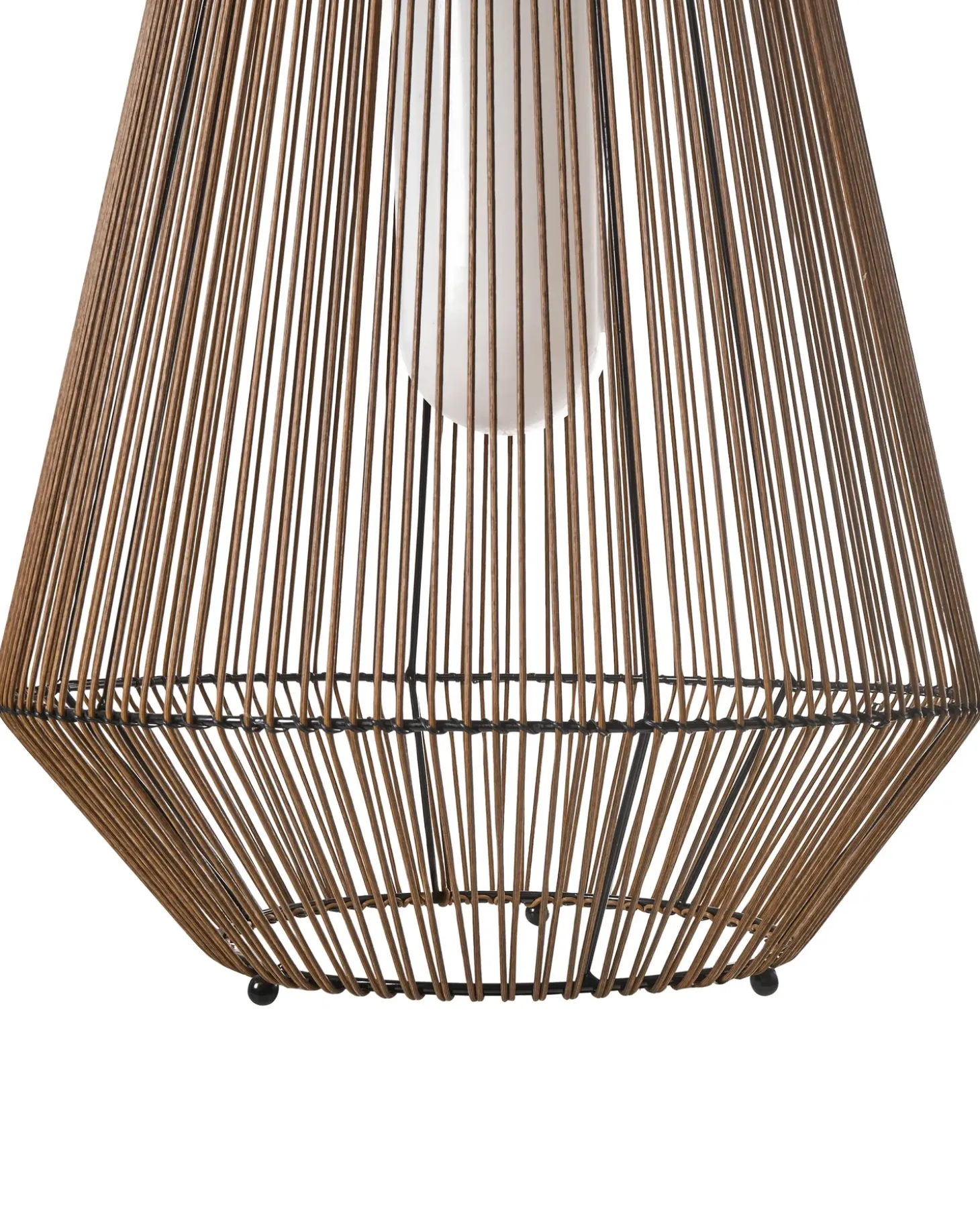 Solcelledrevet lanterne LUSWISHI 68 cm Naturlig