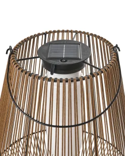 Solcelledrevet lanterne LUSWISHI 68 cm Naturlig