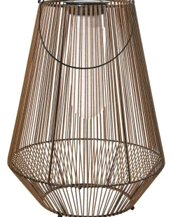 Solcelledrevet lanterne LUSWISHI 68 cm Naturlig