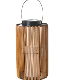 Solcelledrevet lanterne MACHILI 53 cm Brun