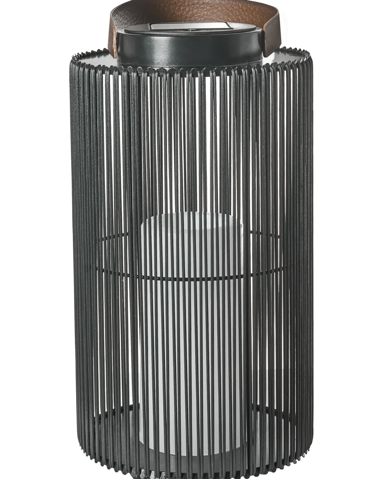 Solcelledrevet lanterne MACHILI 53 cm Sort