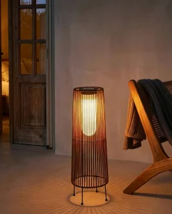 Solcelledrevet lanterne SEMLIKI 68 cm Naturlig