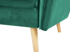 Sovesofa 2 personers BARDU Velour Mørkegrøn