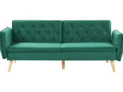 Sovesofa 2 personers BARDU Velour Mørkegrøn