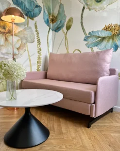 Sovesofa 2 personers BELFAST Lyserød