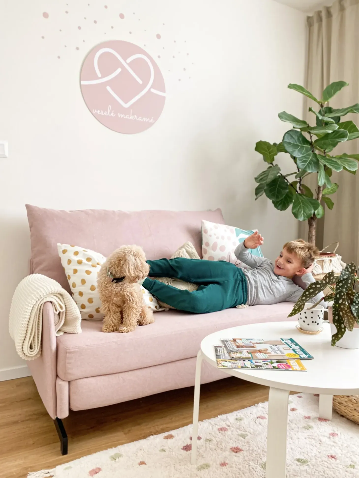 Sovesofa 2 personers BELFAST Lyserød
